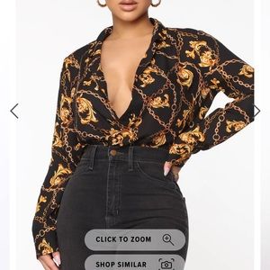 Fashion nova top- NEW WITH tags- size L